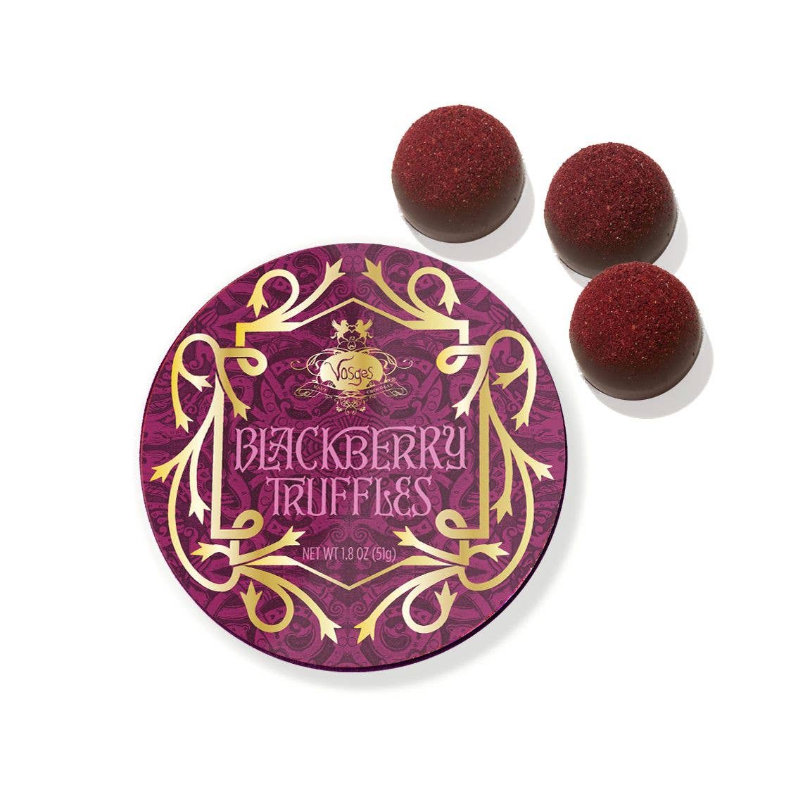Vosges Haut-Chocolat - Blackberry Truffles, 5 pieces