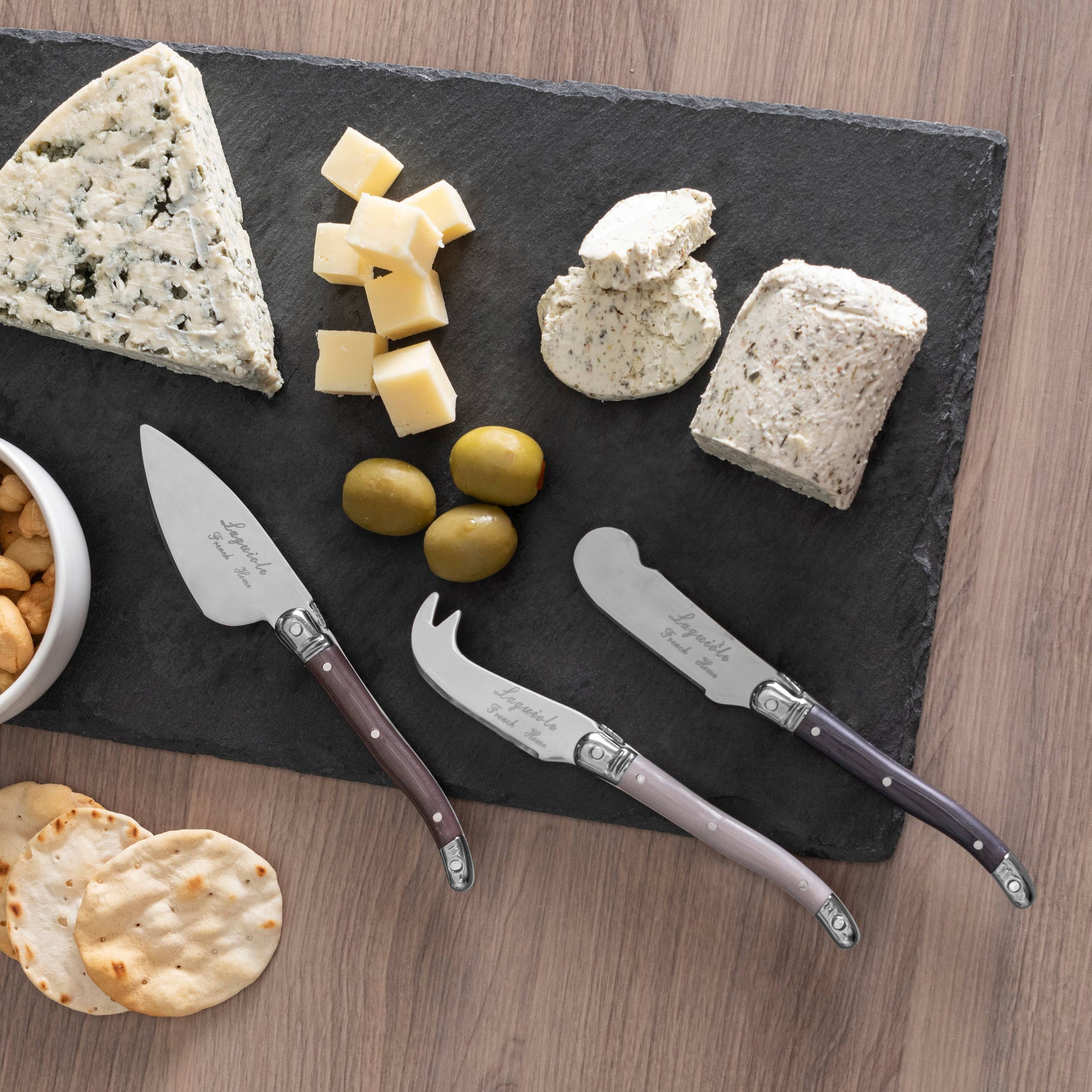 French Home - French Home 3 Piece Laguiole Cheese Knives - Warm Spice