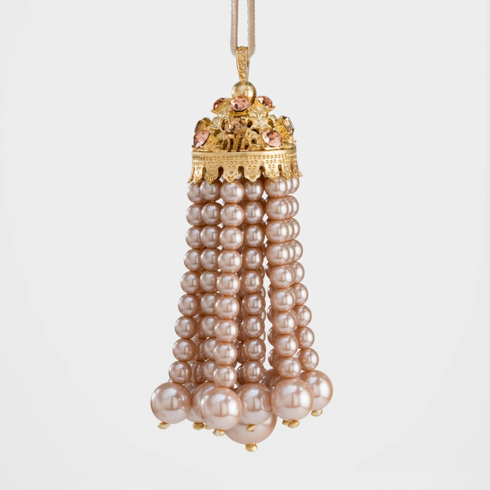 Joanna Buchanan - Hanging pearl tassel,  coco