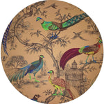 Nicolette Mayer - Pheasant Fall Sauvage Mustard 16" Round Pebble Placemat (Sold Individually)