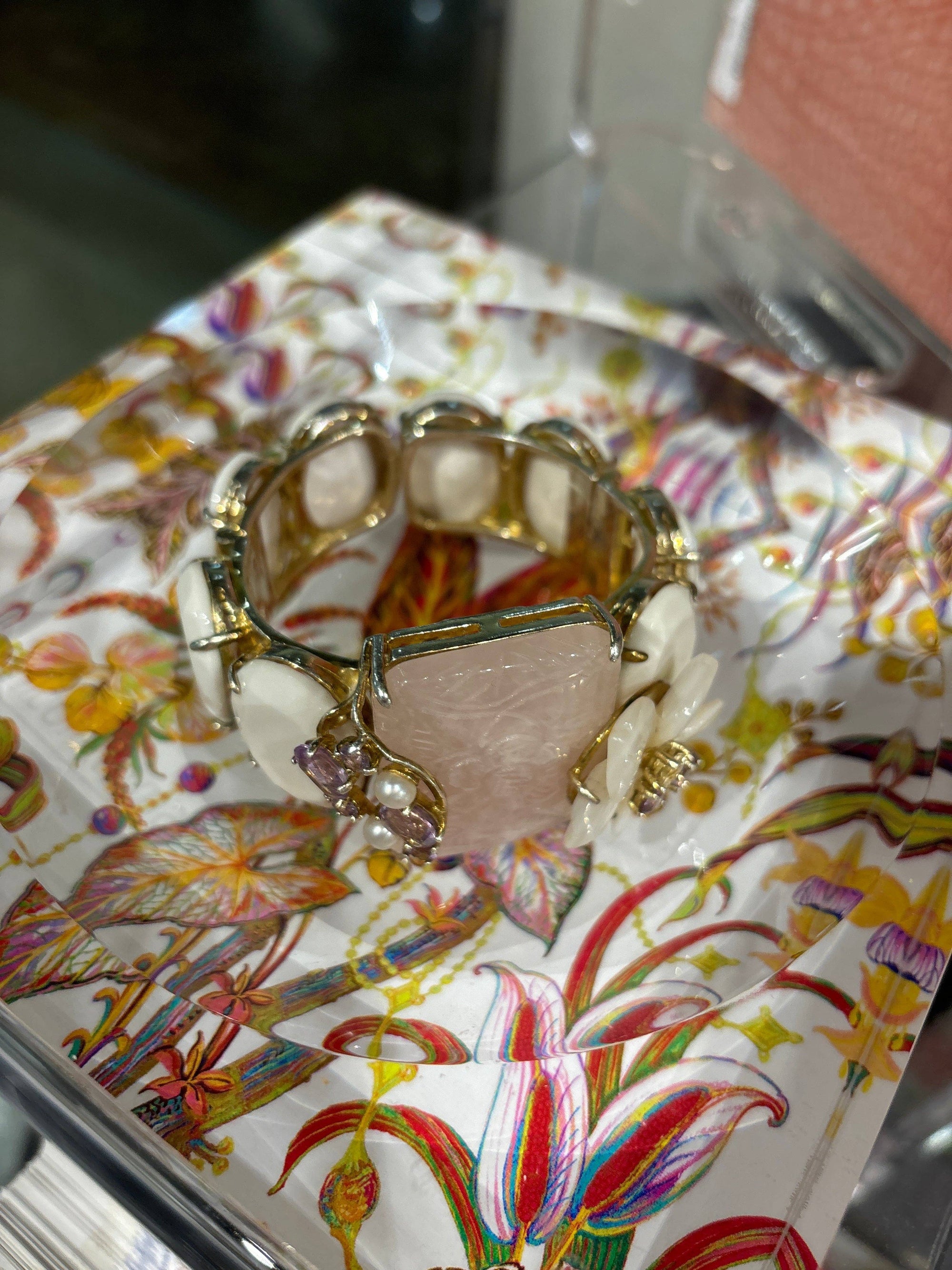 Nicolette Mayer Collection - Amazonia Splendor Acrylic Candy Catchall Dish 6x6