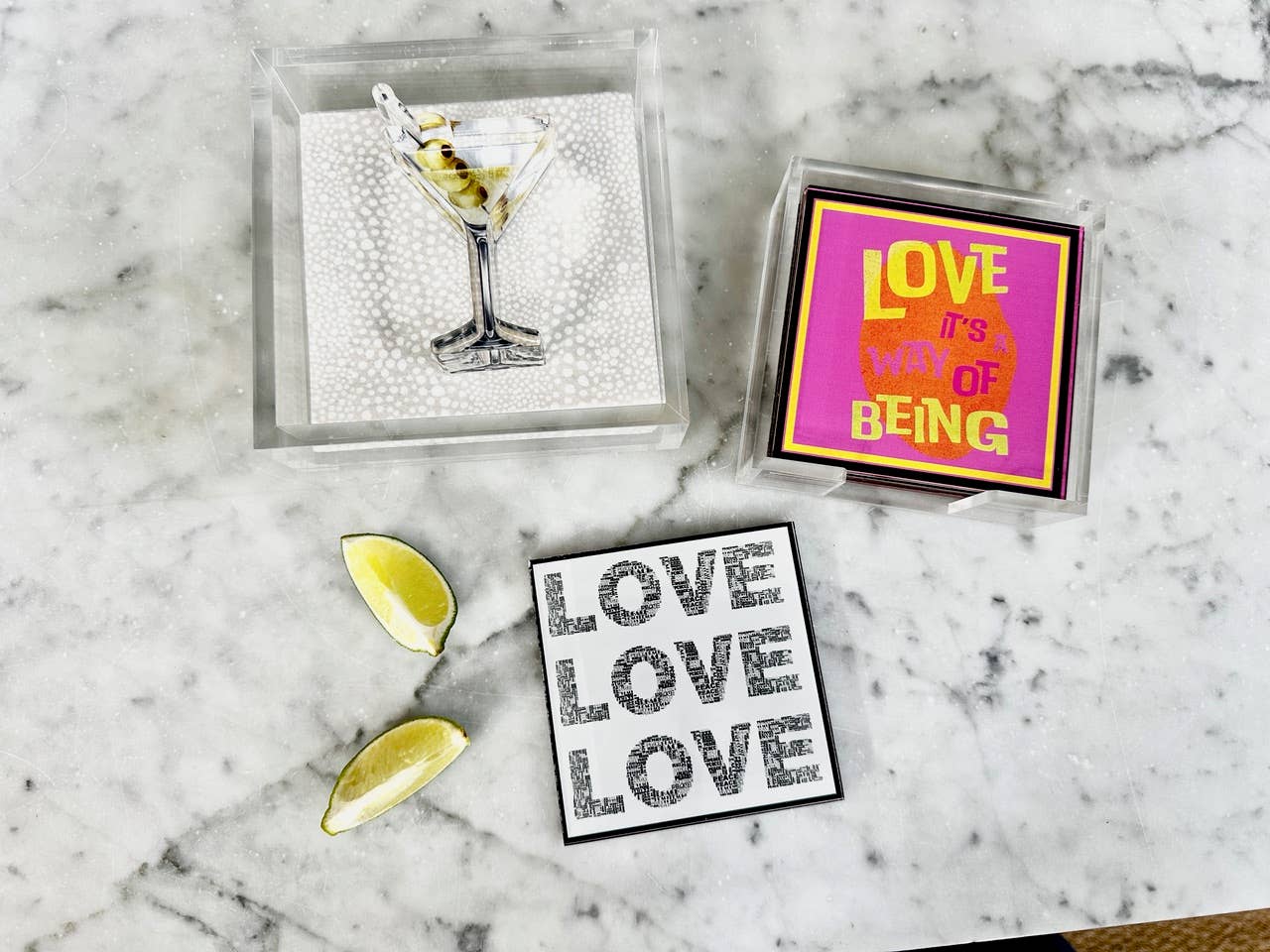 Maven Home - Acrylic Napkin Weight - Martini