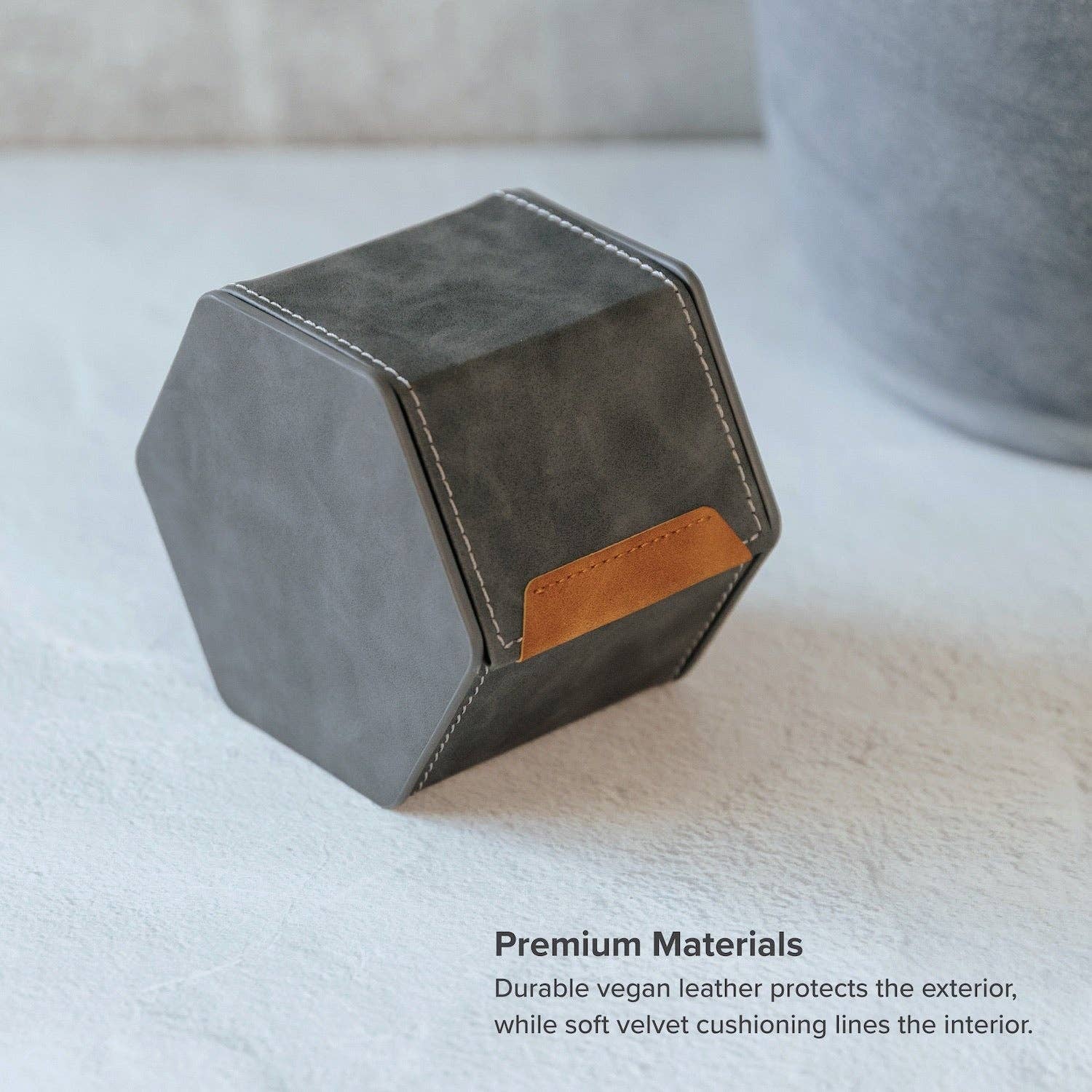 Case Elegance - 1-Slot Travel Watch Roll - Gray