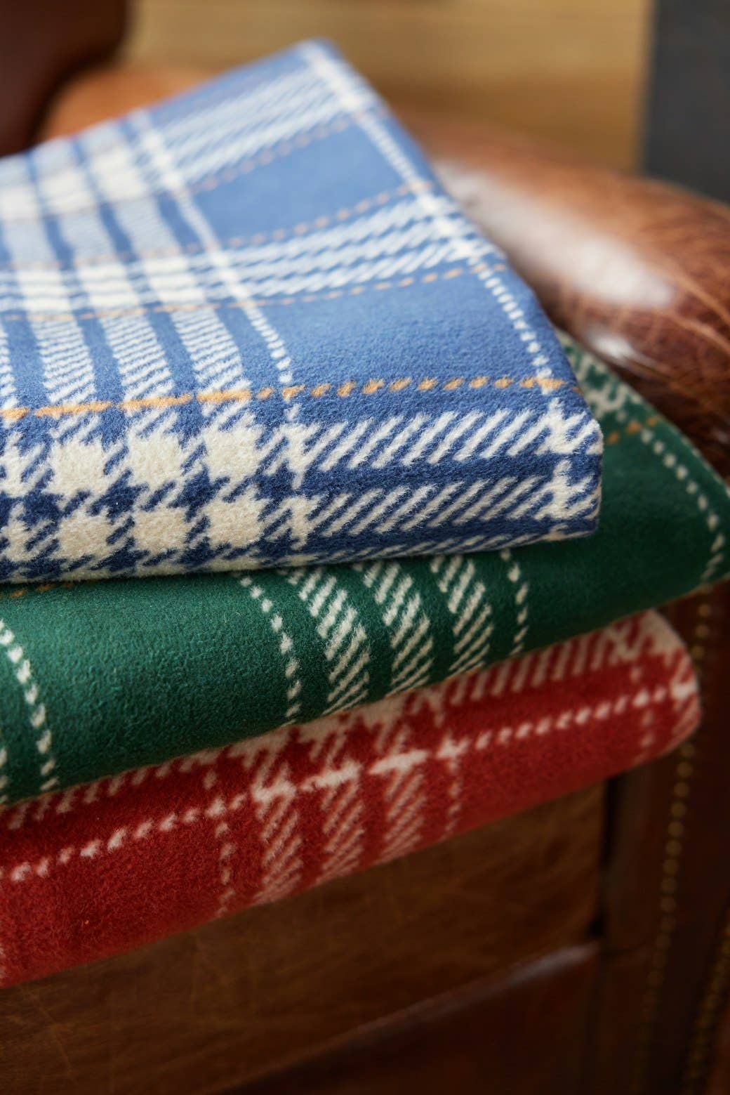 ChappyWrap - Autumn Plaid Vintage Blue Blanket