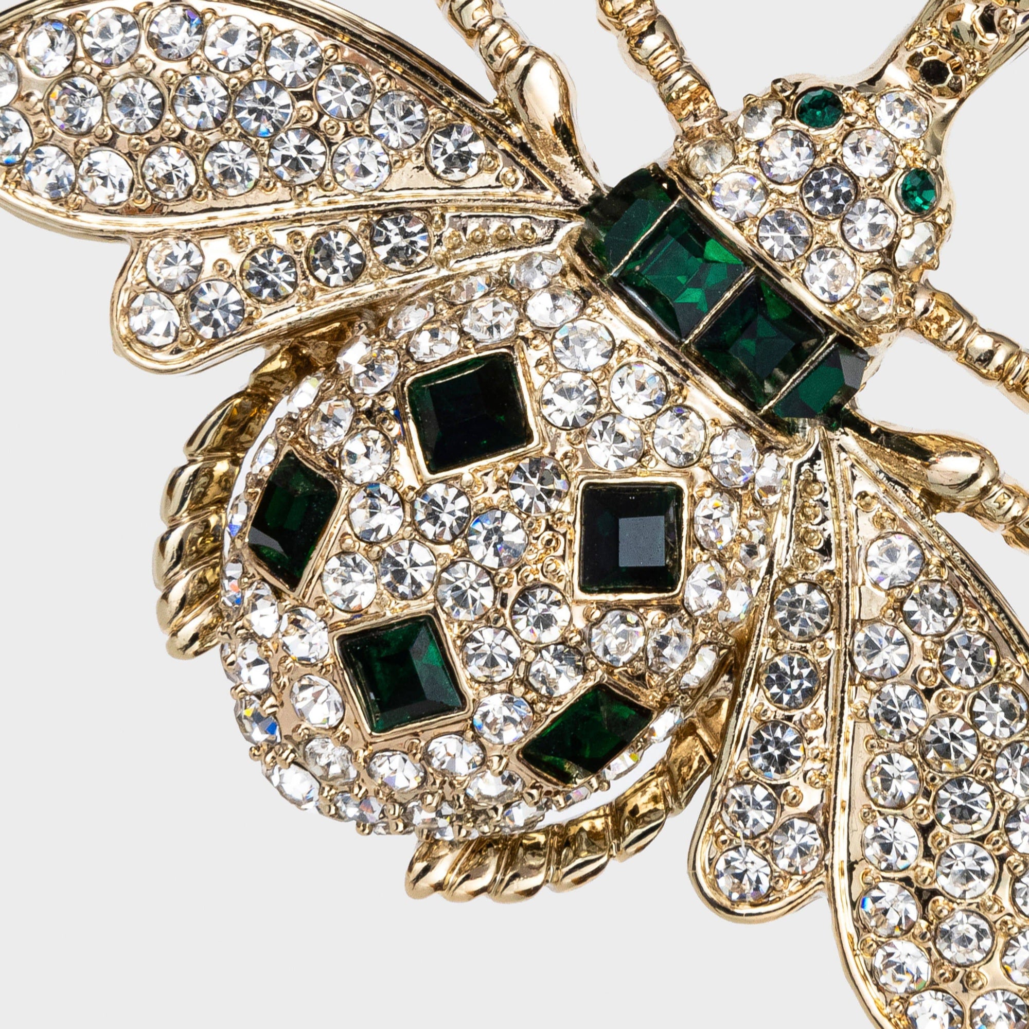 Joanna Buchanan - Classic Bee Hanging Ornament - Silver and Green