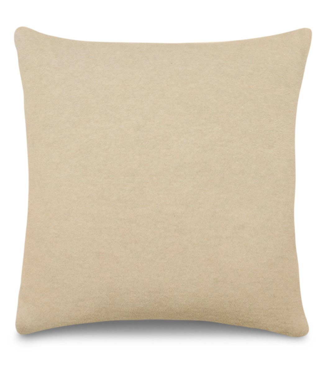 ChappyWrap - Contrast Solid Throw Pillow Covers - Oak & Ivory