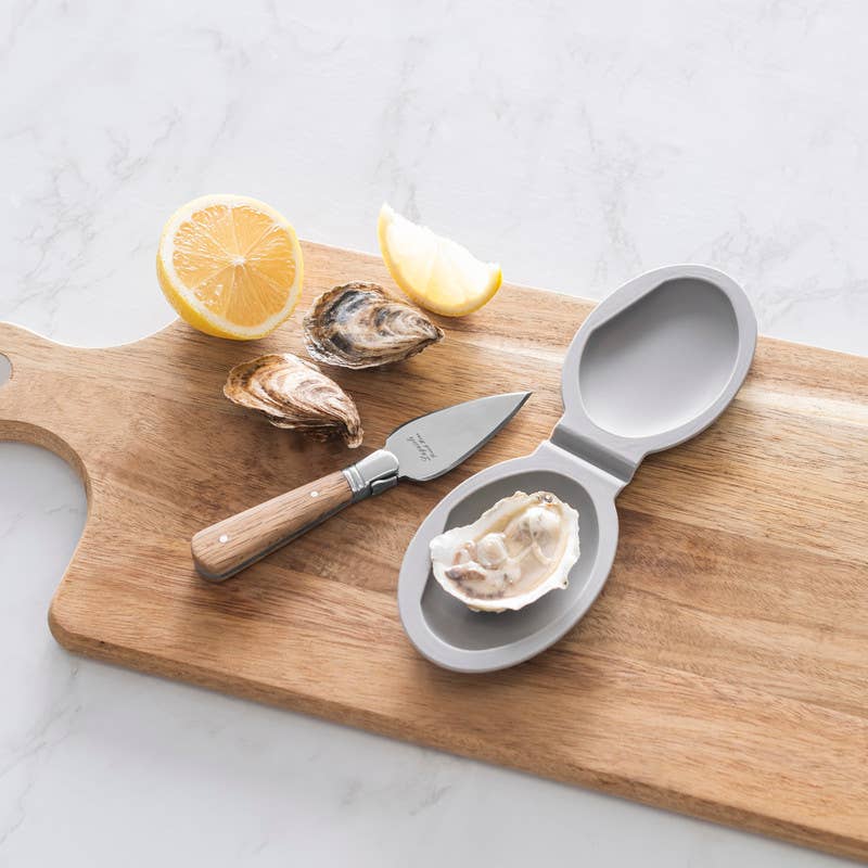 French Home - Laguiole Oyster Shucking Knife Set with Silicone Holder