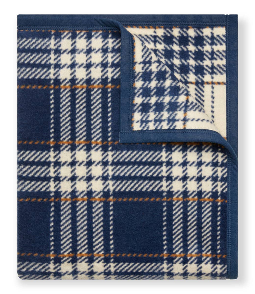 ChappyWrap - Autumn Plaid Vintage Blue Blanket