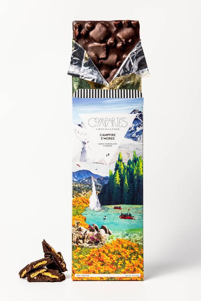 Compartes Chocolate - Campfire S'Mores Chocolate Bar