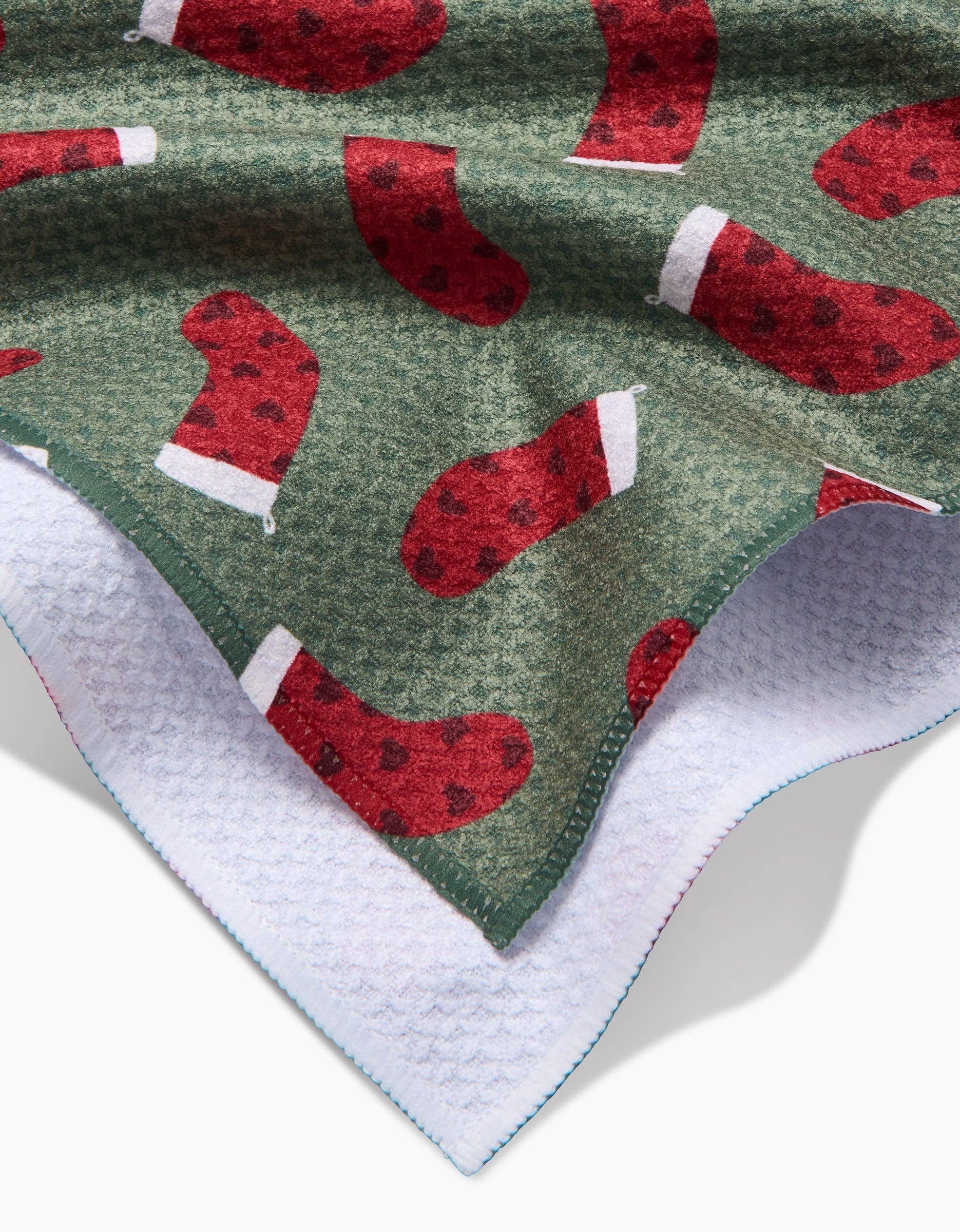 Geometry - Heart Stockings Tea Towel