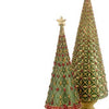 Fleur De Lis Tree w/Drum Base (Traditional Green)