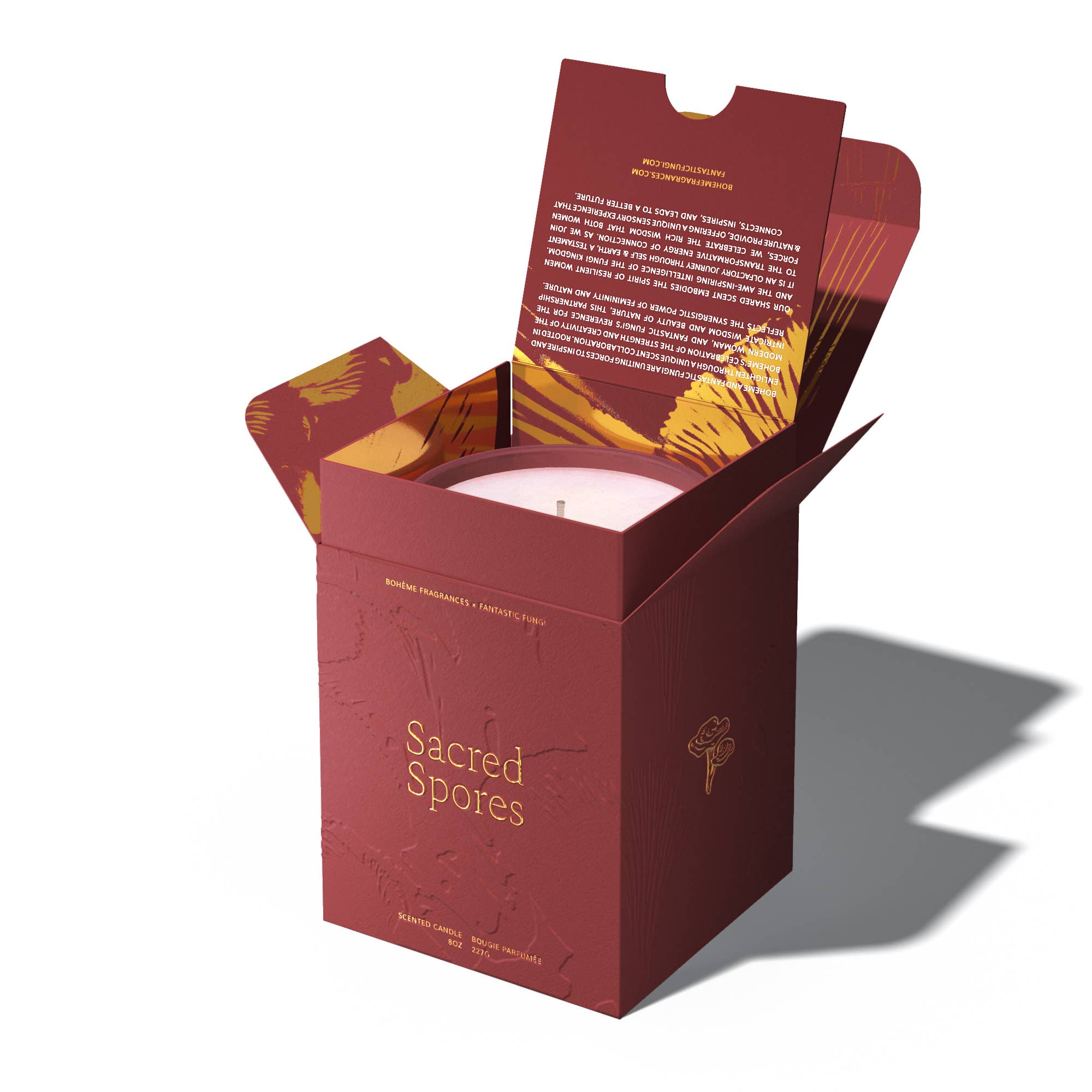 Boheme Fragrances - Sacred Spores - A Candle Collaboration with Fantastic Fungi