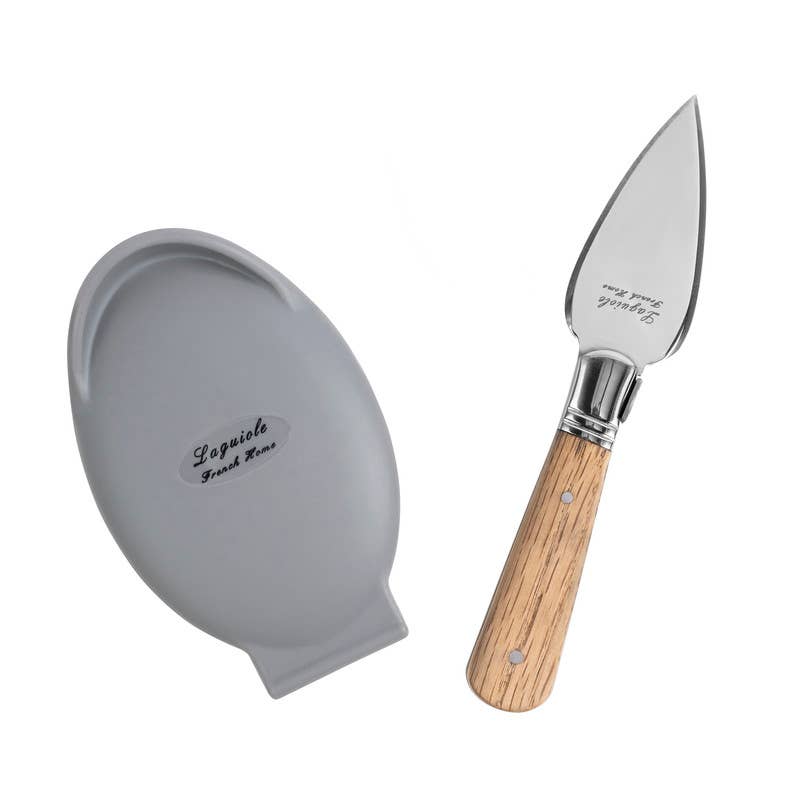 French Home - Laguiole Oyster Shucking Knife Set with Silicone Holder