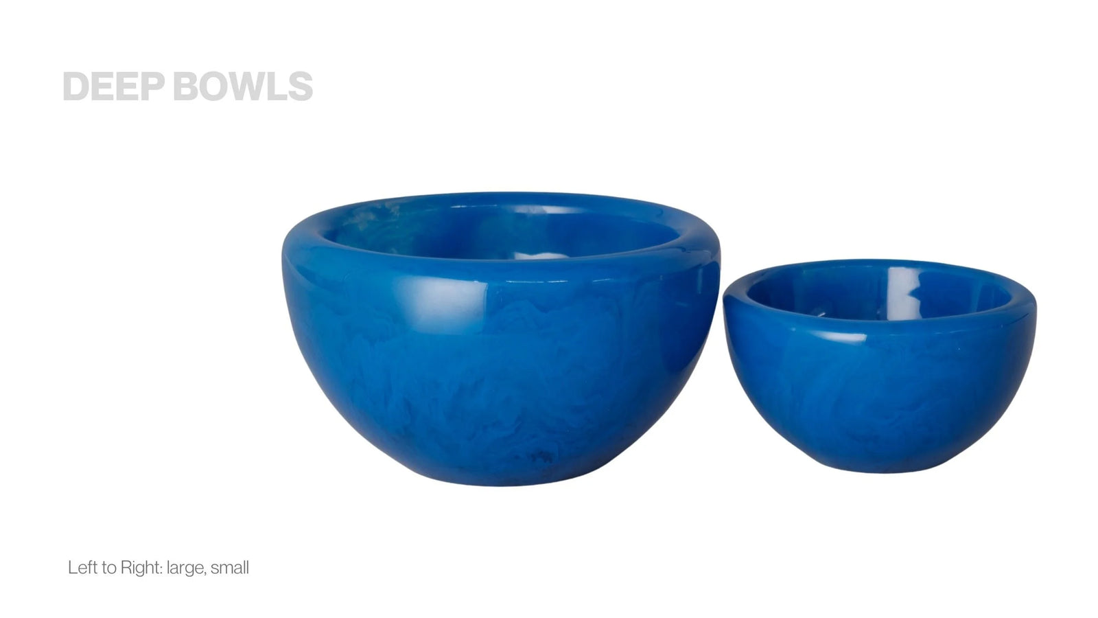 Lily Juliet Deep Bowl - Large Cobalt