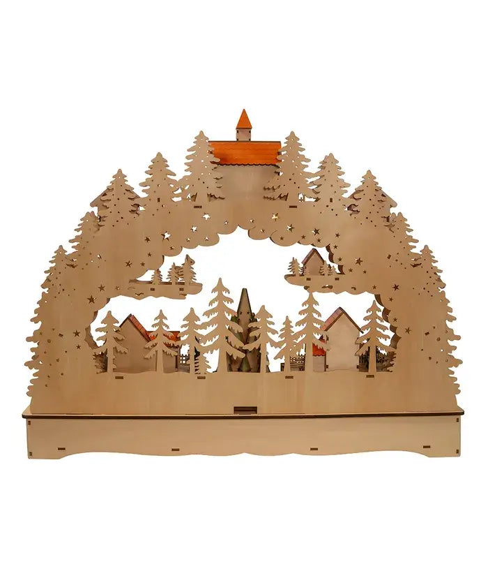 Kurt S. Adler, Inc. - 18.5"B/O LED MUSICAL XMAS VLG W/MOTION