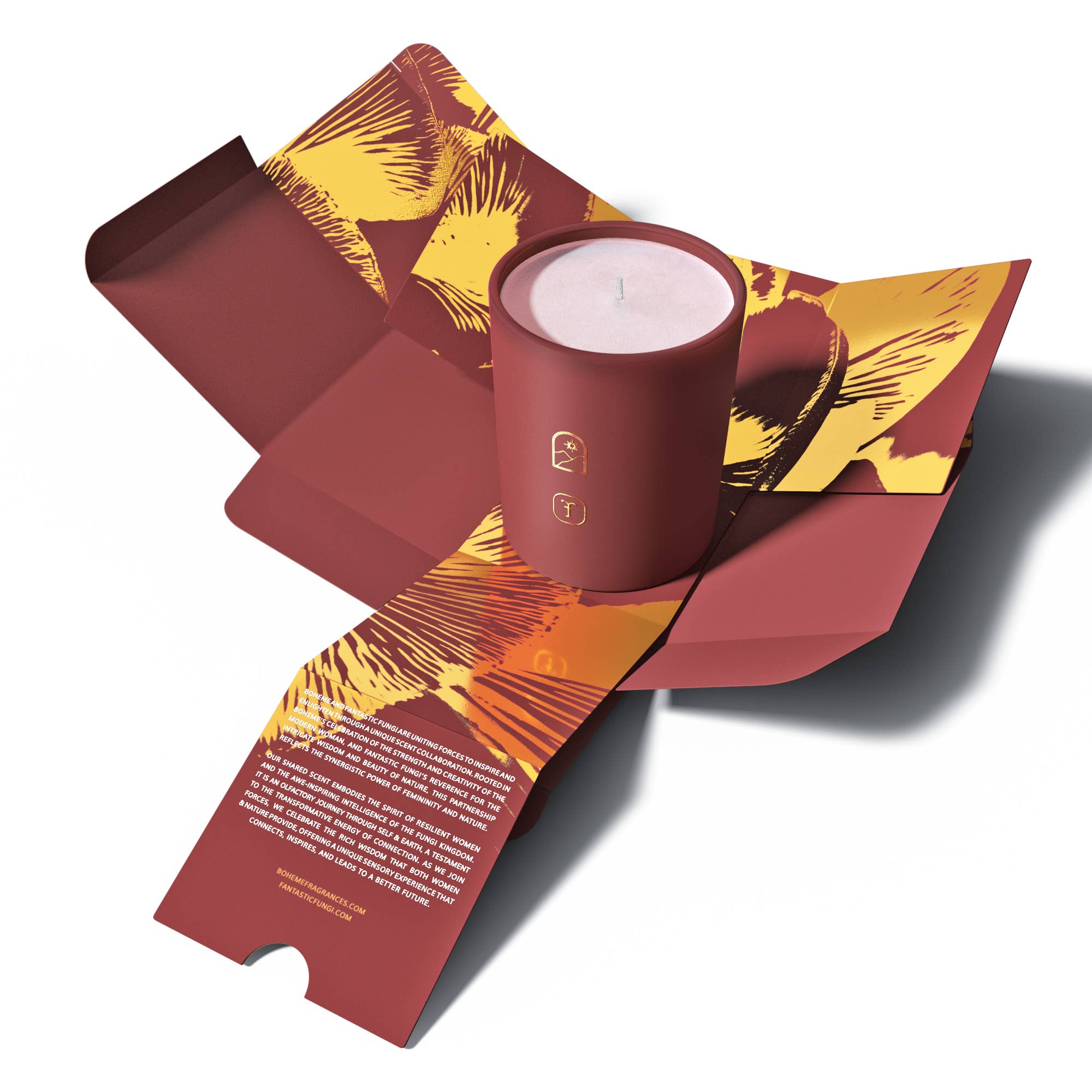 Boheme Fragrances - Sacred Spores - A Candle Collaboration with Fantastic Fungi