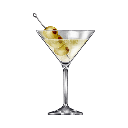 Maven Home - Acrylic Napkin Weight - Martini