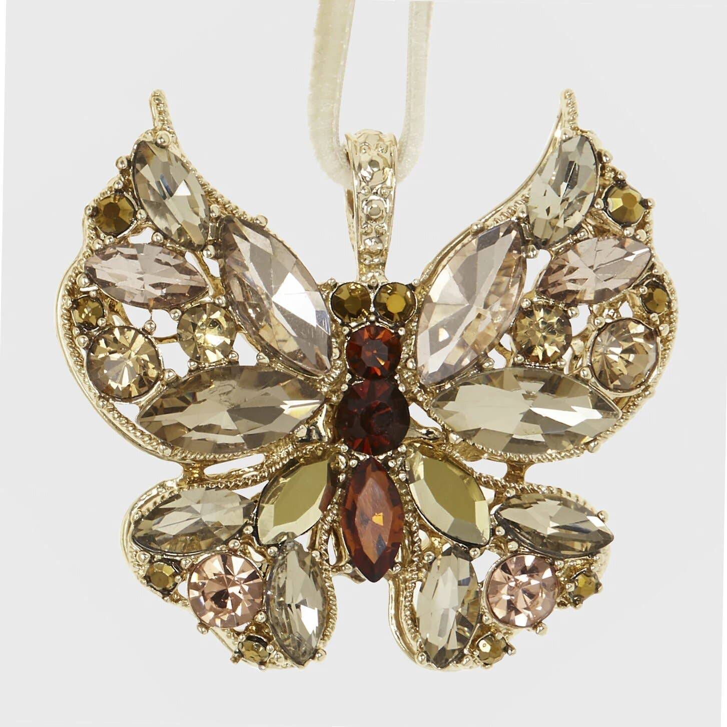 Joanna Buchanan - Neutral Butterfly Hanging Ornament