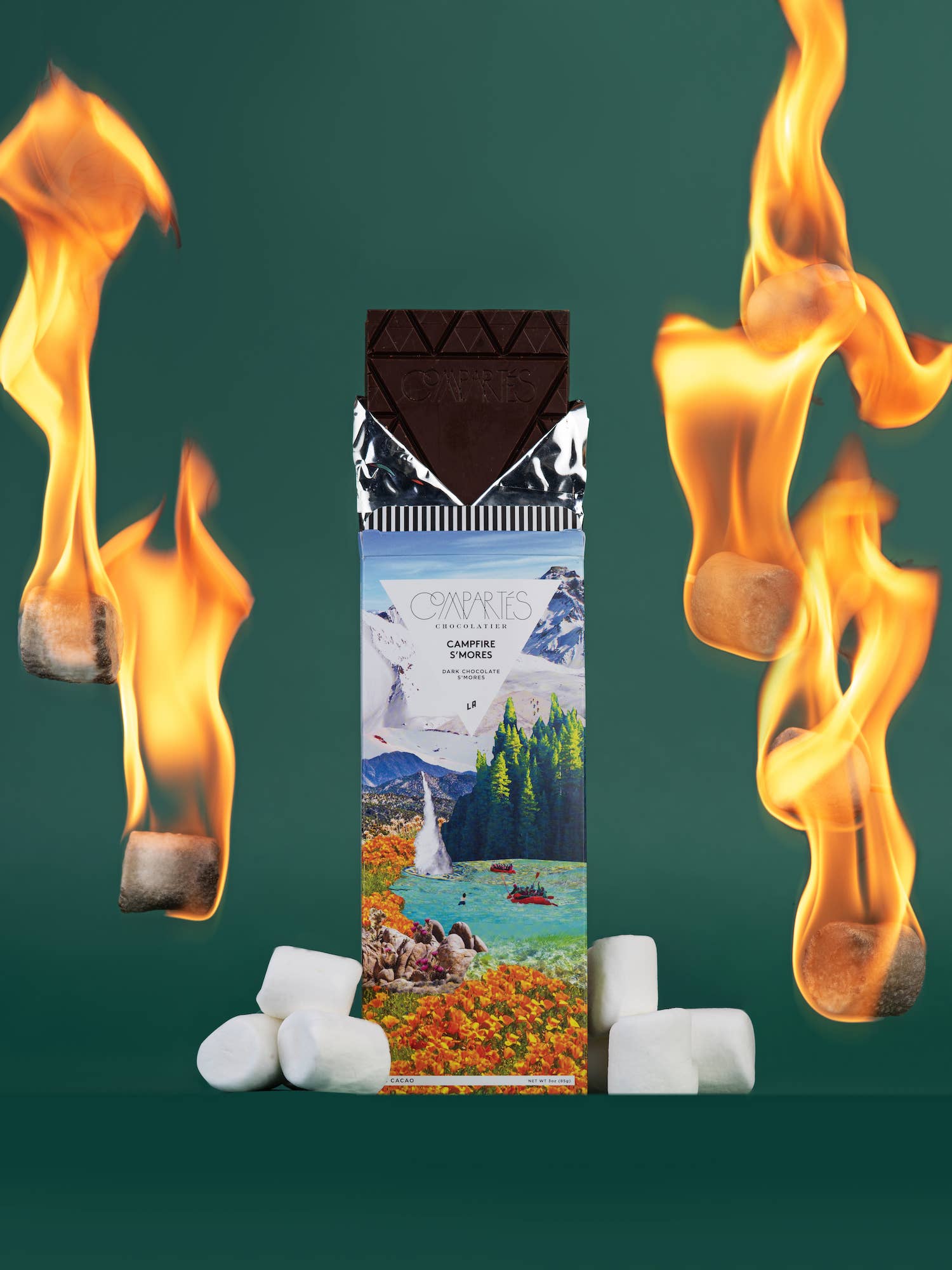 Compartes Chocolate - Campfire S'Mores Chocolate Bar