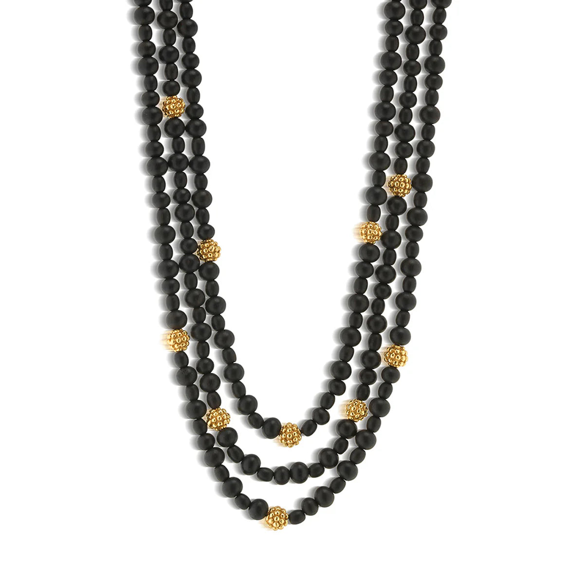 Capucine De Wulf Berry 3-Strand Necklace - Ebony