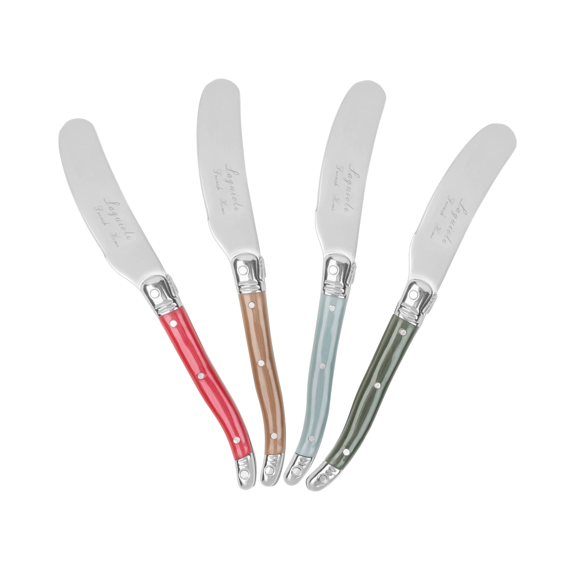 French Home - French Home 4 Piece Laguiole Spreader Set - Holly Berry