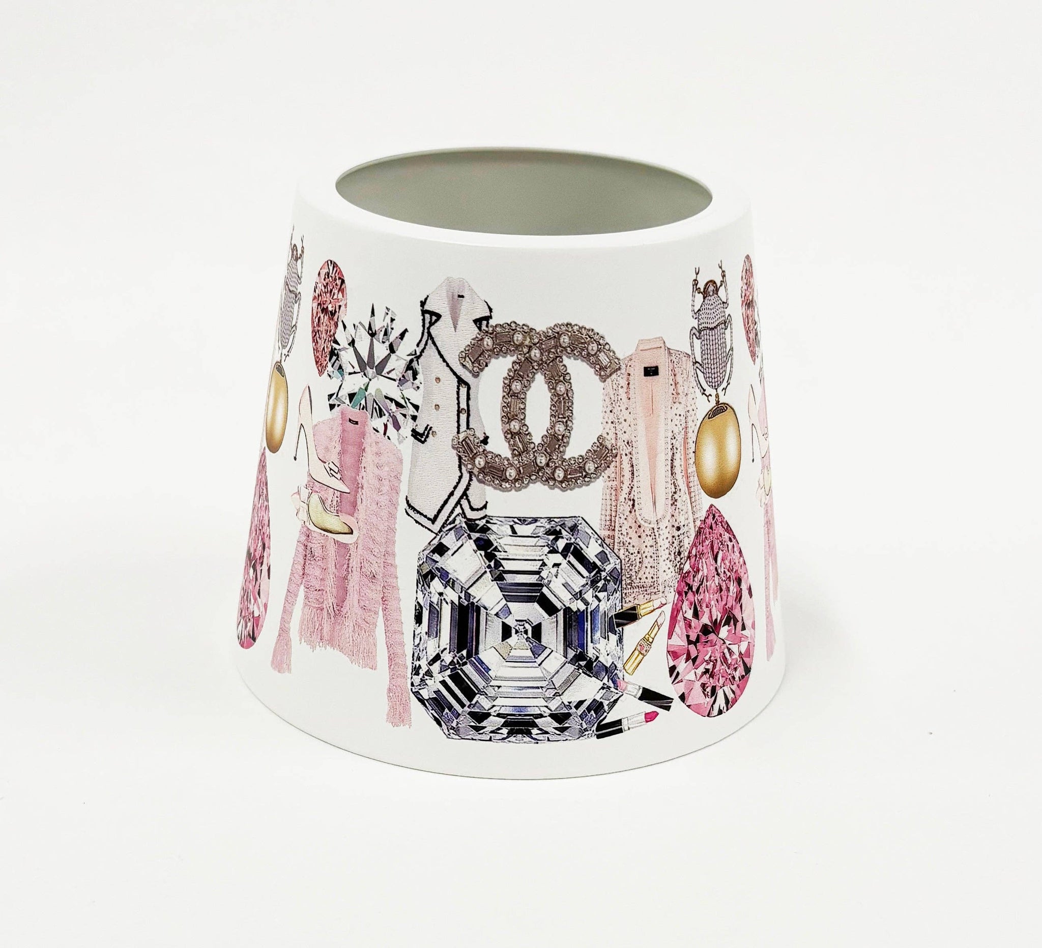 Nicolette Mayer Collection - Bougie Women Nuevo Pink White Poldina Pro Lamp Shade