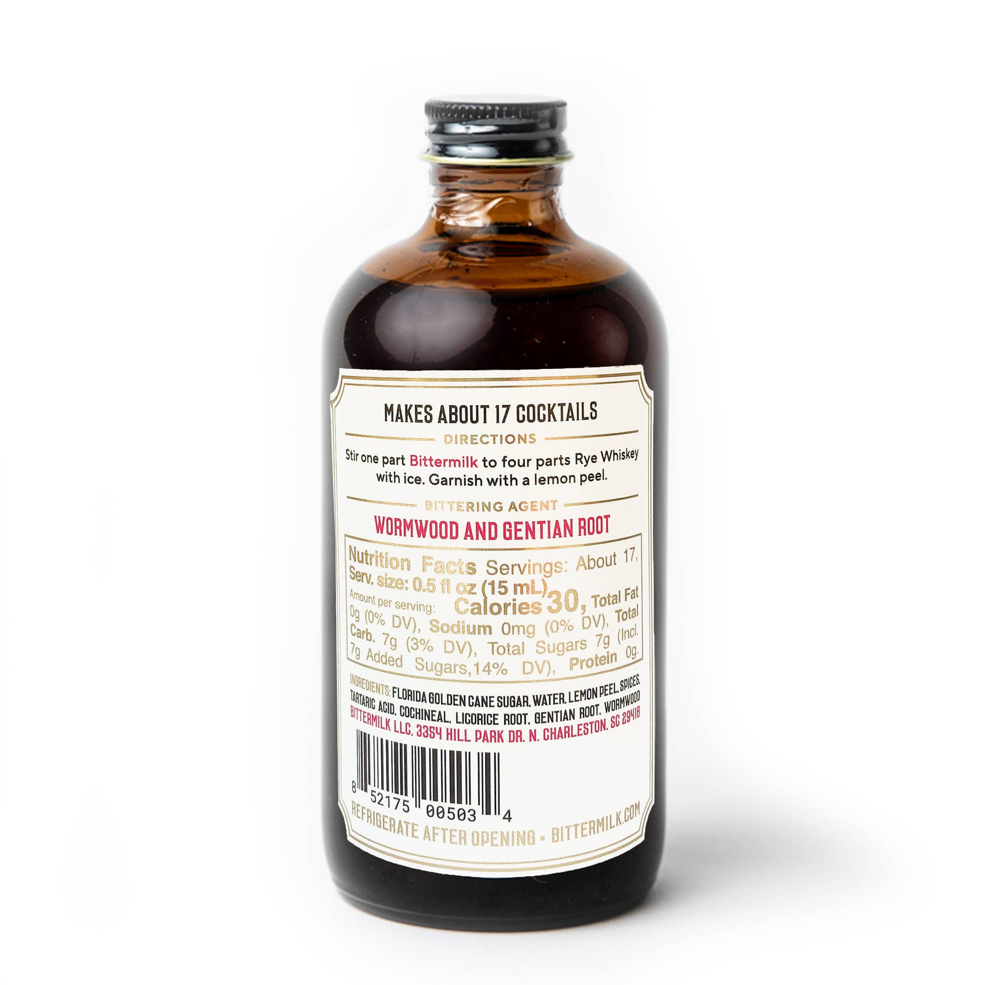 Bittermilk Bottling Co. - Bittermilk No.4 - New Orleans Style Old Fashioned Rouge