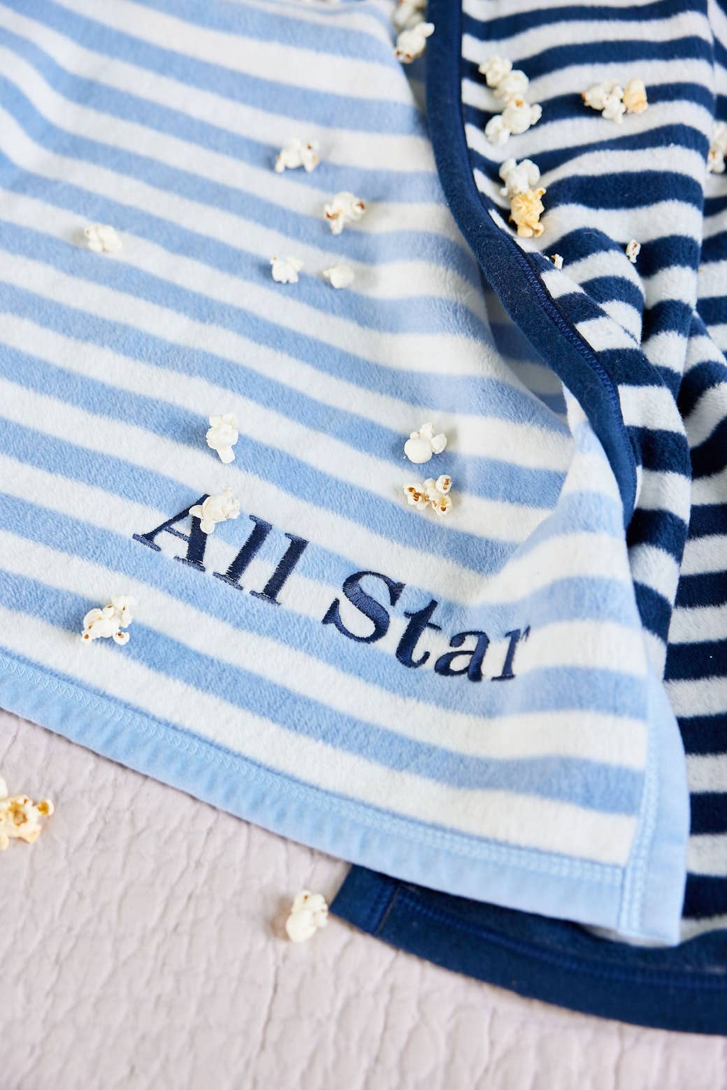 ChappyWrap - Sideline Stripe Bluebell Midi Blanket