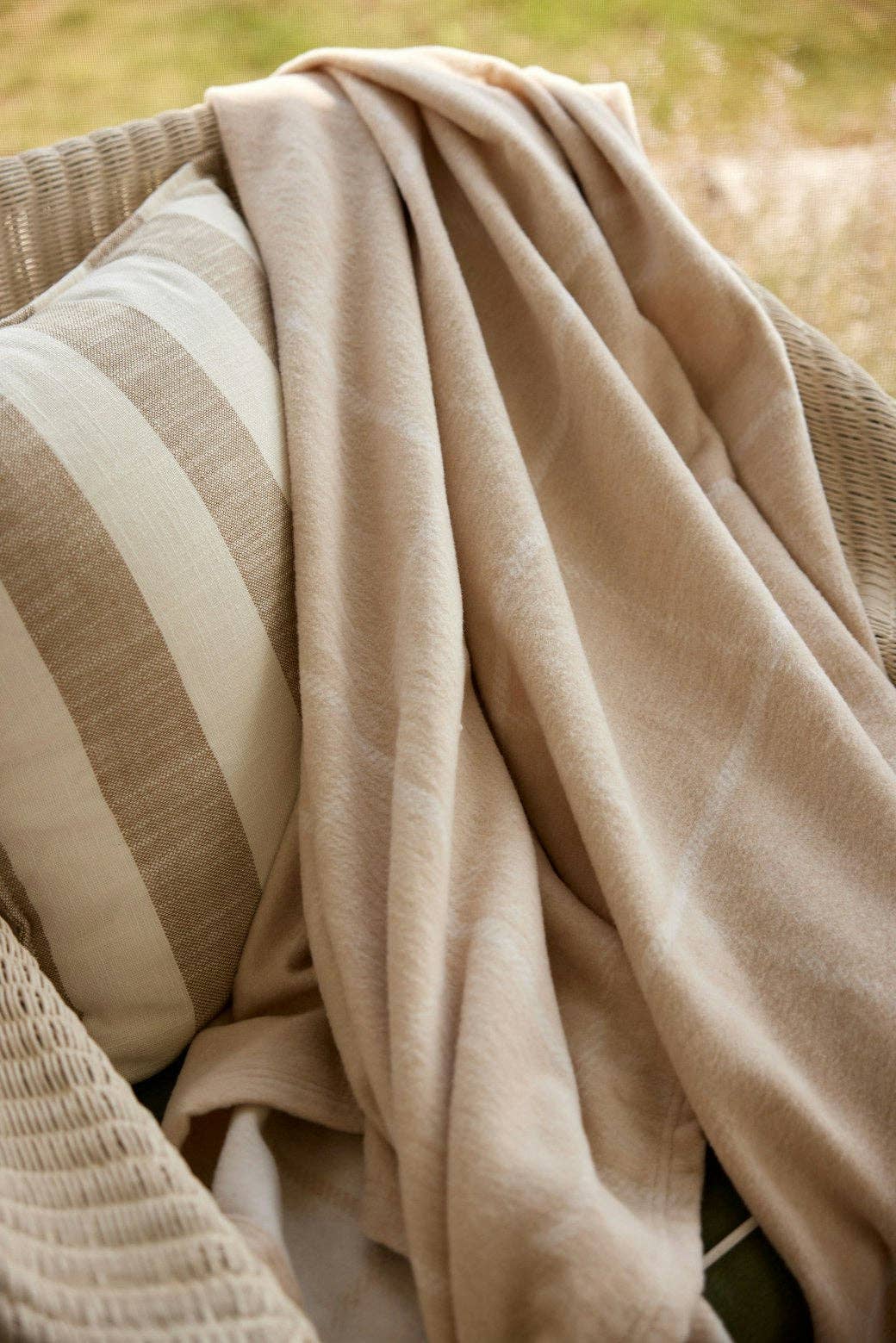 ChappyWrap - The Lightweight Blanket - Windowpane Wheat