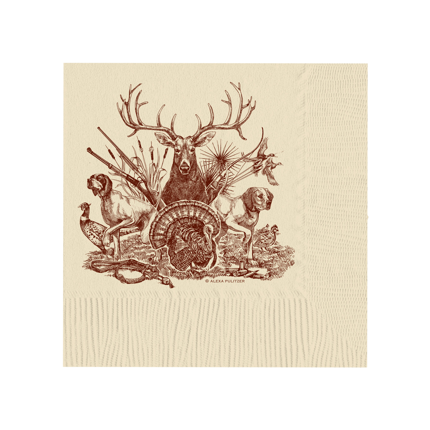 Alexa Pulitzer - On The Hunt Beverage Napkins