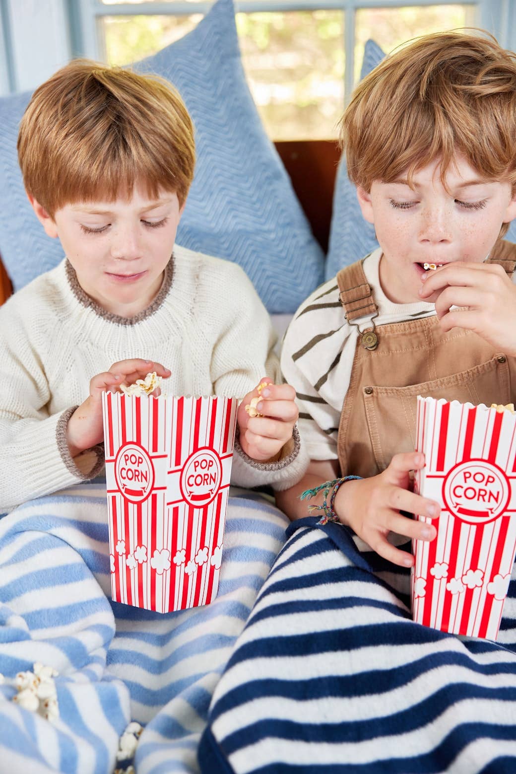 ChappyWrap - Sideline Stripe Bluebell Midi Blanket