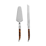 French Home - Connoisseur Laguiole Tortoise Shell Cake & Pie Server Set