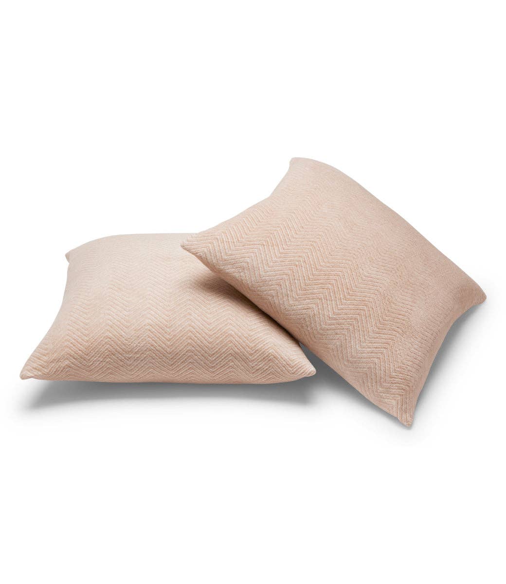 ChappyWrap - Bayside Herringbone Throw Pillow - Tan