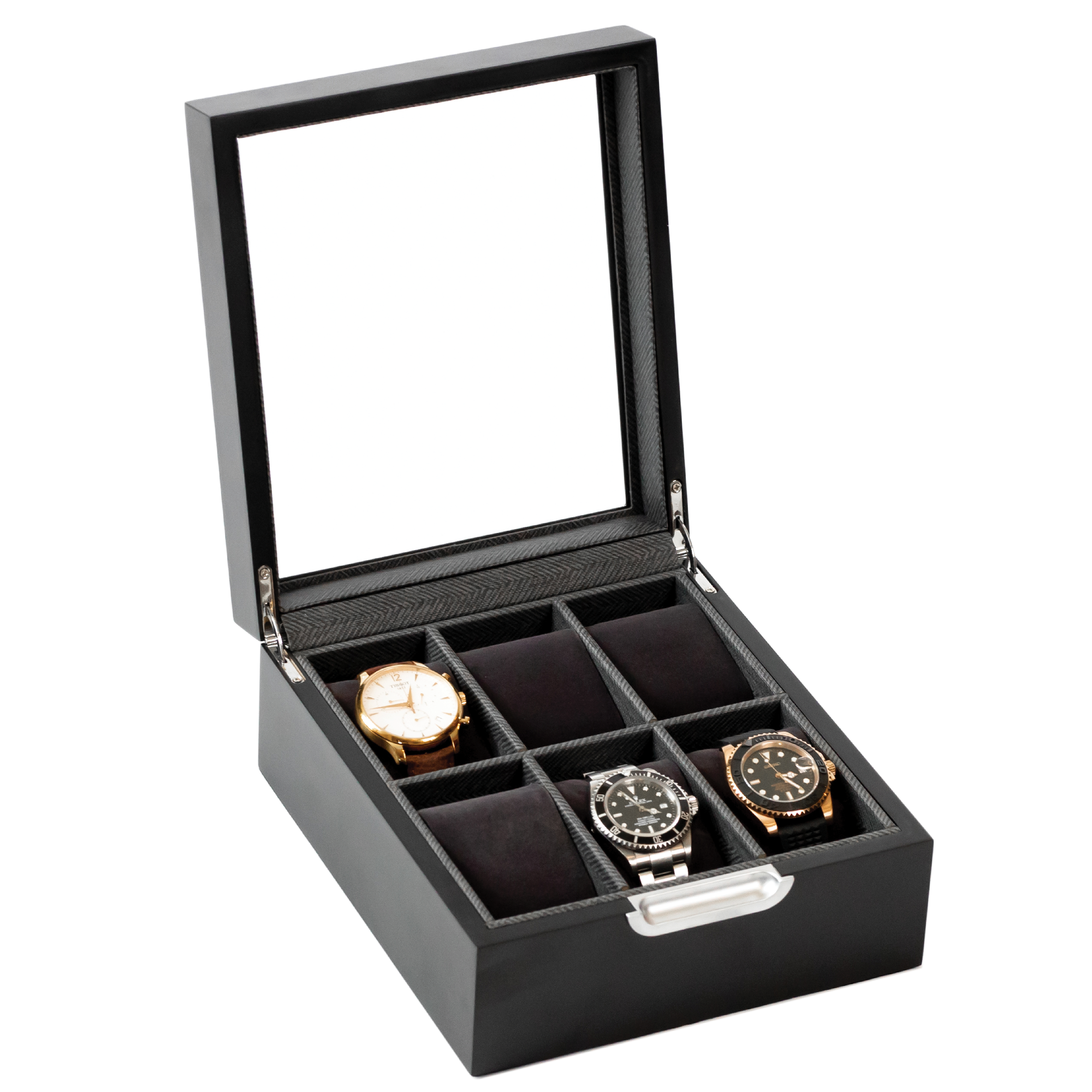 Case Elegance - Modern 2x3 Watch Box - 6 Slot