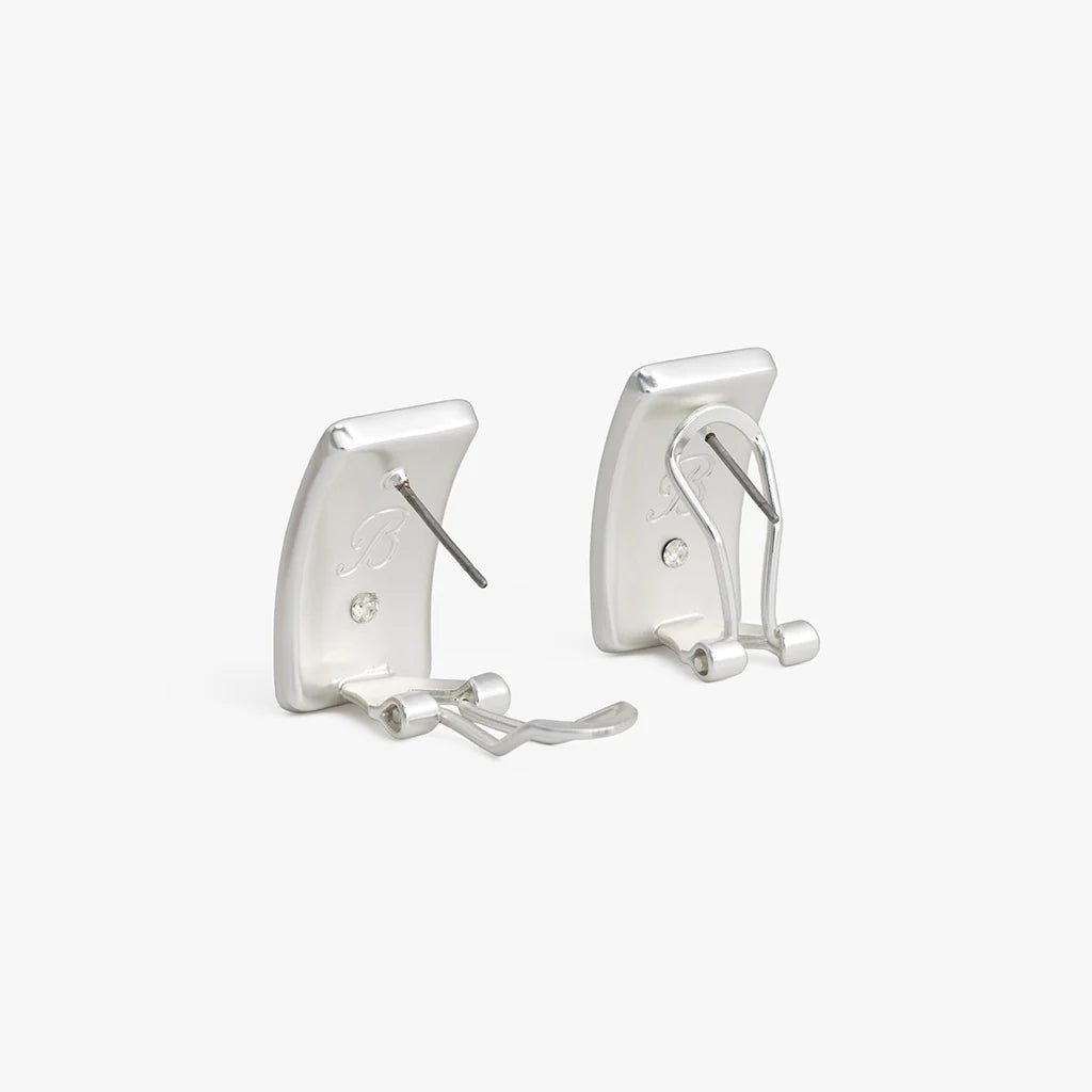 Brackish Blackwood Village Stud Earring Silver