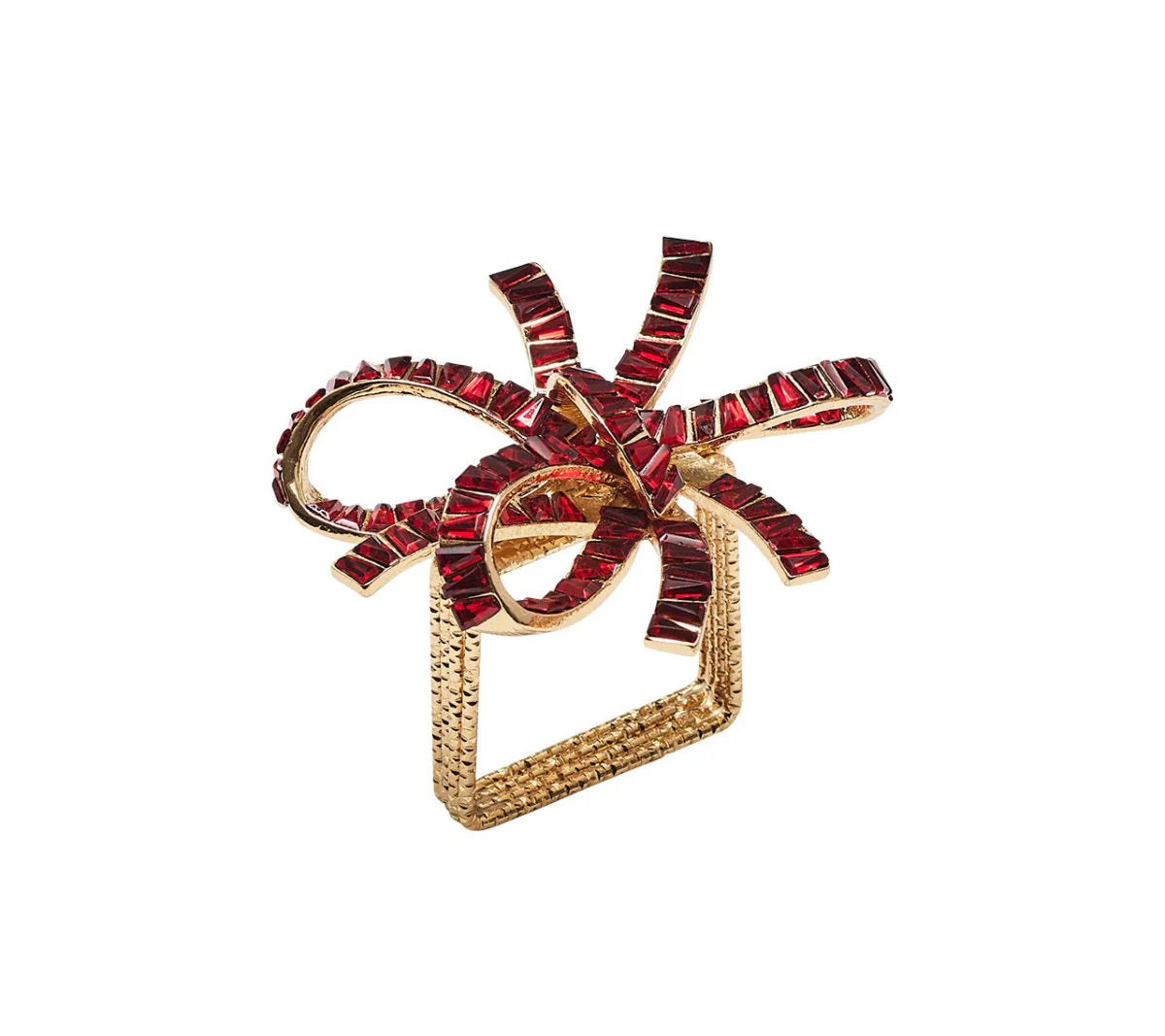 Kim Seybert Jeweled Bow Napkin Ring S/4 (2 Colors)